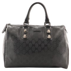 Gucci Joy Dark Brown Leather Web Boston Bag with long strap - A World Of  Goods For You, LLC