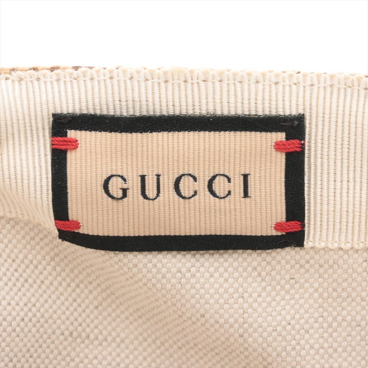 Gucci Jumbo GG Canvas Baseball Hat Camel x Ebony For Sale 1