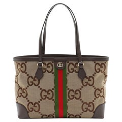 Gucci Jumbo GG Canvas Ophidia Large Shopping Tote