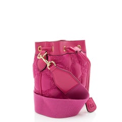 Gucci Jumbo GG Matelasse Leather Bucket Bag