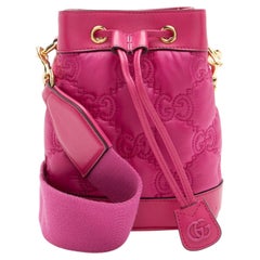 Gucci Jumbo GG Matelasse Leather Bucket Bag