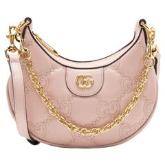 Gucci Jumbo GG Matelasse Leather Small Hobo