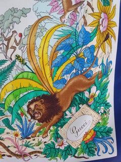 Gucci Jungle Animal Scarf signed by Vittorio Acornero 1960´s-1970´s