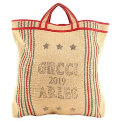 Gucci Juta Arles Tote Printed Jute