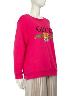 Gucci Kai x Gucci Pink Teddy Bear Print Sweatshirt Size M