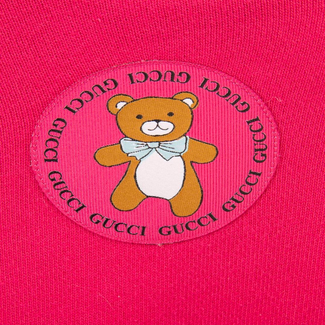 Women's Gucci Kai x Gucci Pink Teddy Bear Print Sweatshirt Size M