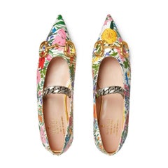 Gucci Ken Scott Floral Ballerina Schuhe 38,5