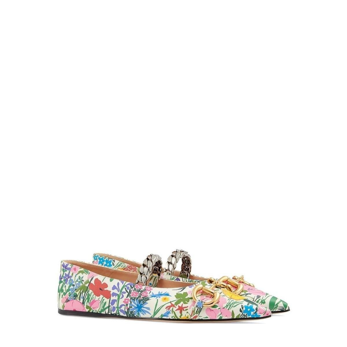 gucci floral shoes