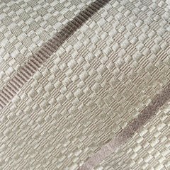 GUCCI Khaki Beige Diagonal Stripe Silk Tie