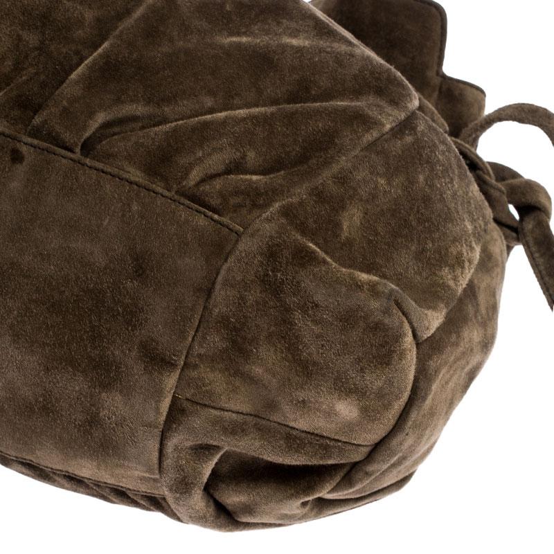 Gucci Khaki Wildleder Hysteria Medium Hobo 1