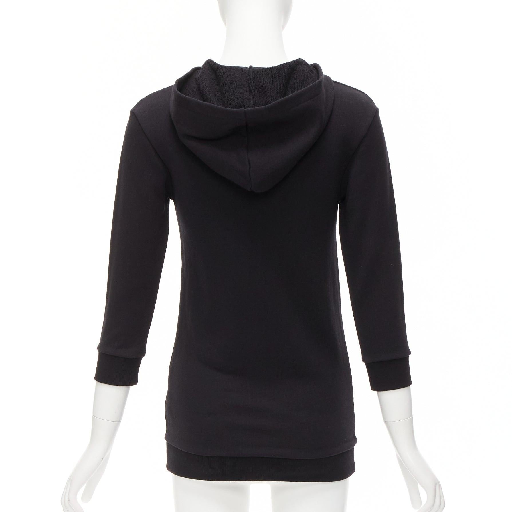 GUCCI Kids Alessandro Michele vintage box logo hoodie black 8Y XS Pour femmes en vente