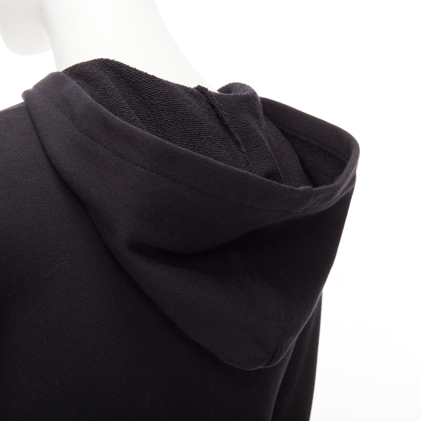 GUCCI Kids Alessandro Michele vintage box logo hoodie black 8Y XS en vente 2
