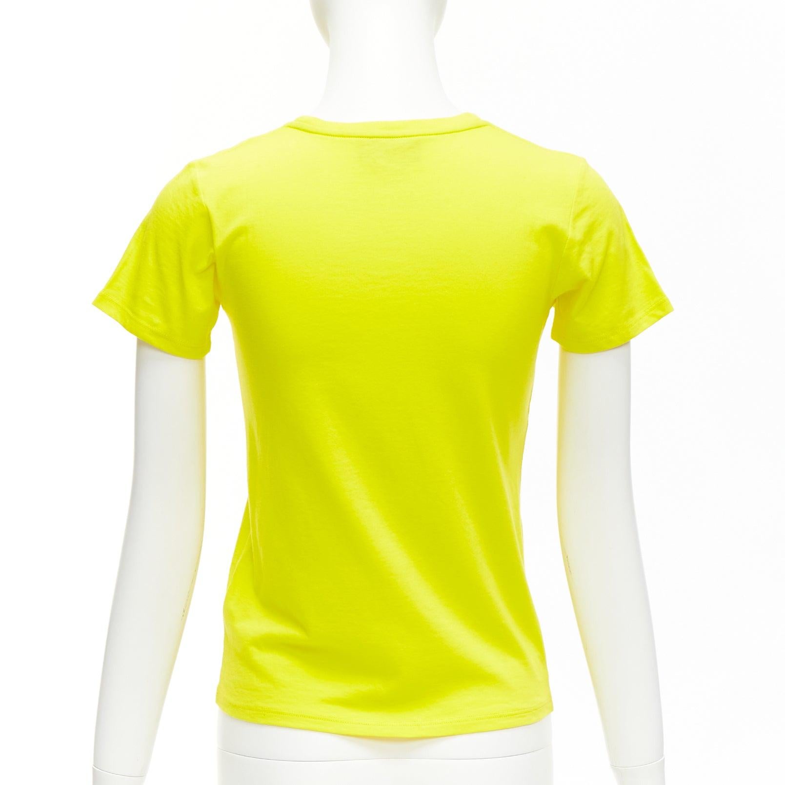 GUCCI KIDS leuchtend gelbes Vintage-Logo-Tshirt mit Rundhalsausschnitt 10Y XS im Angebot 1
