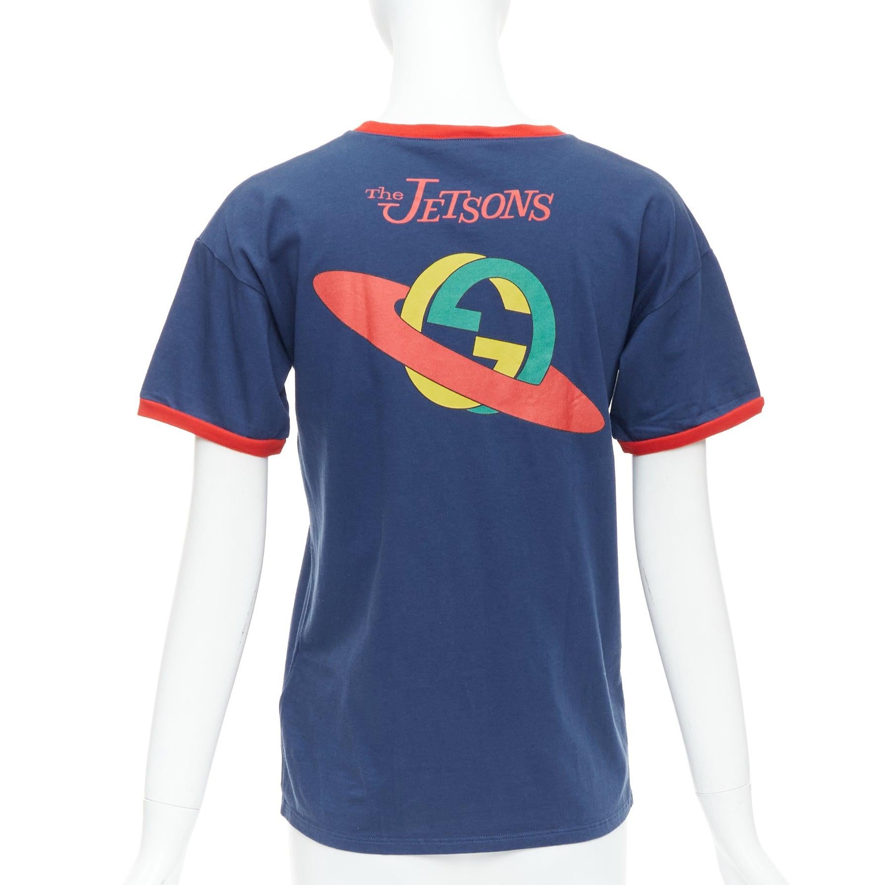 Donna Gucci KIDS The Jetsons, t-shirt con stampa del logo del cane rosso 12 anni in vendita