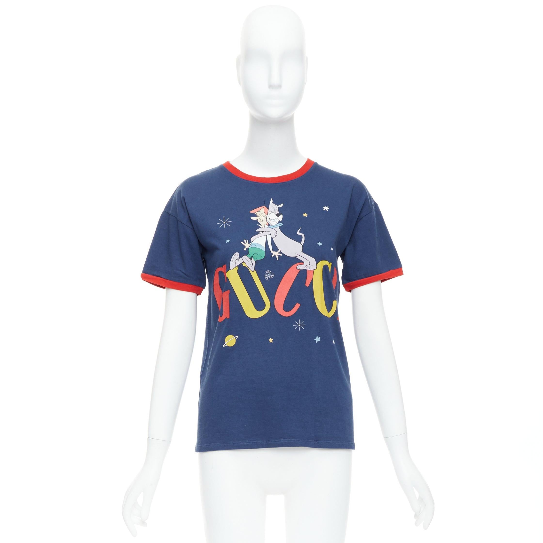 Gucci KIDS The Jetsons, t-shirt con stampa del logo del cane rosso 12 anni in vendita 4