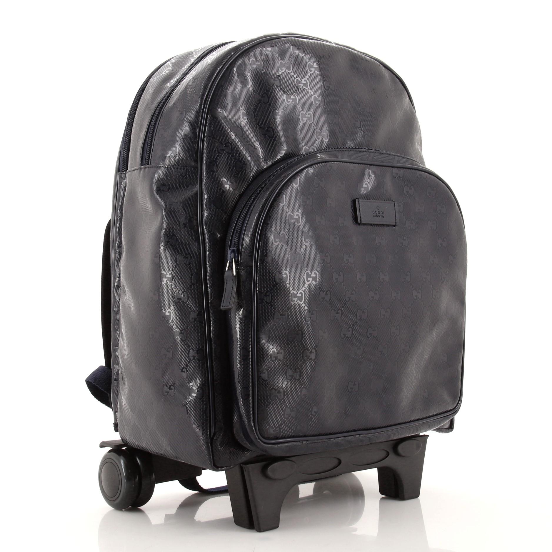 Gucci rolling backpack deals