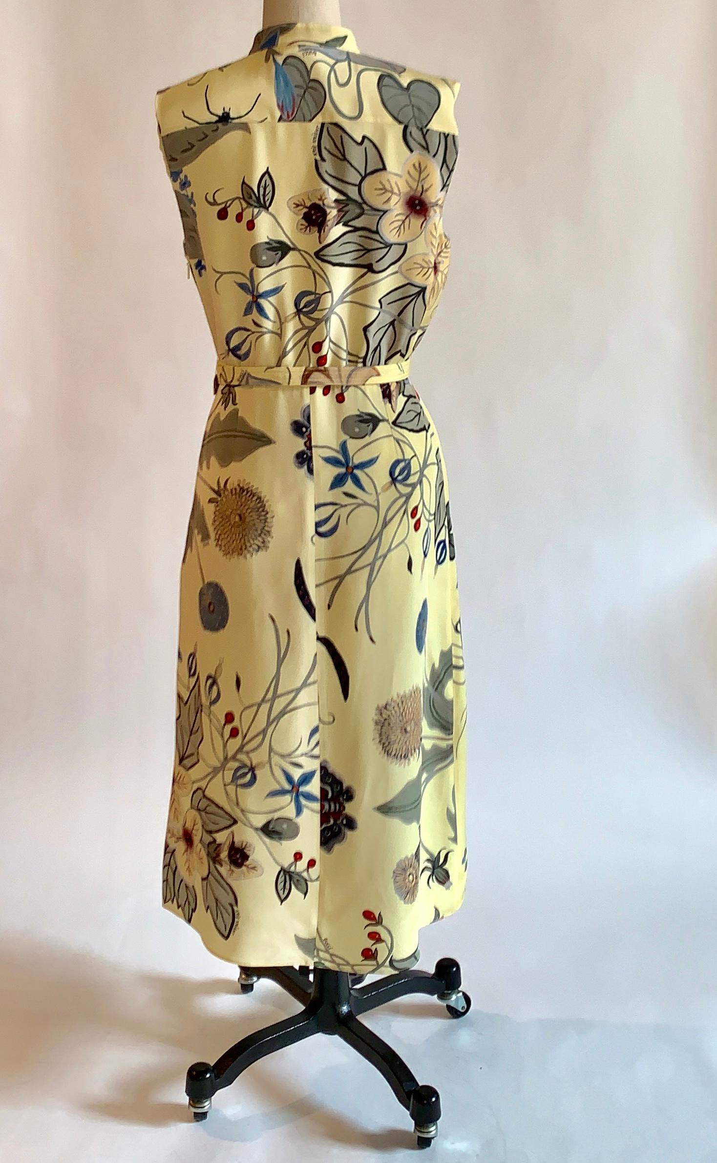 gucci yellow floral dress