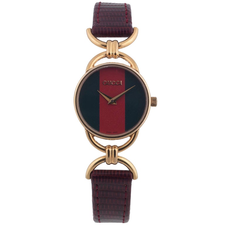 Gucci Ladies GoldPlated Quartz Wristwatch For Sale at 1stDibs gucci