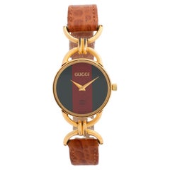 Gucci Ladies Horse Bit Wristwatch Ref 6000 (6000L), Year c1990, With Box.