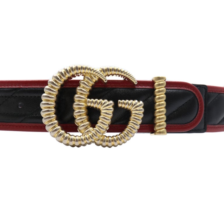 Gucci GG Torchon Belt in Red 80 / 32 - More Than You Can Imagine