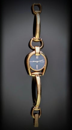 Gucci Damen Rose vergoldet Horsebit Uhr, Armbanduhr