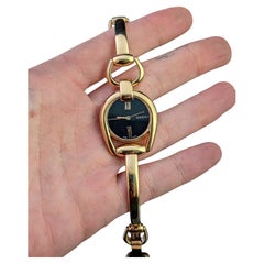 Gucci Damen Rose vergoldet Horsebit Uhr, Armbanduhr