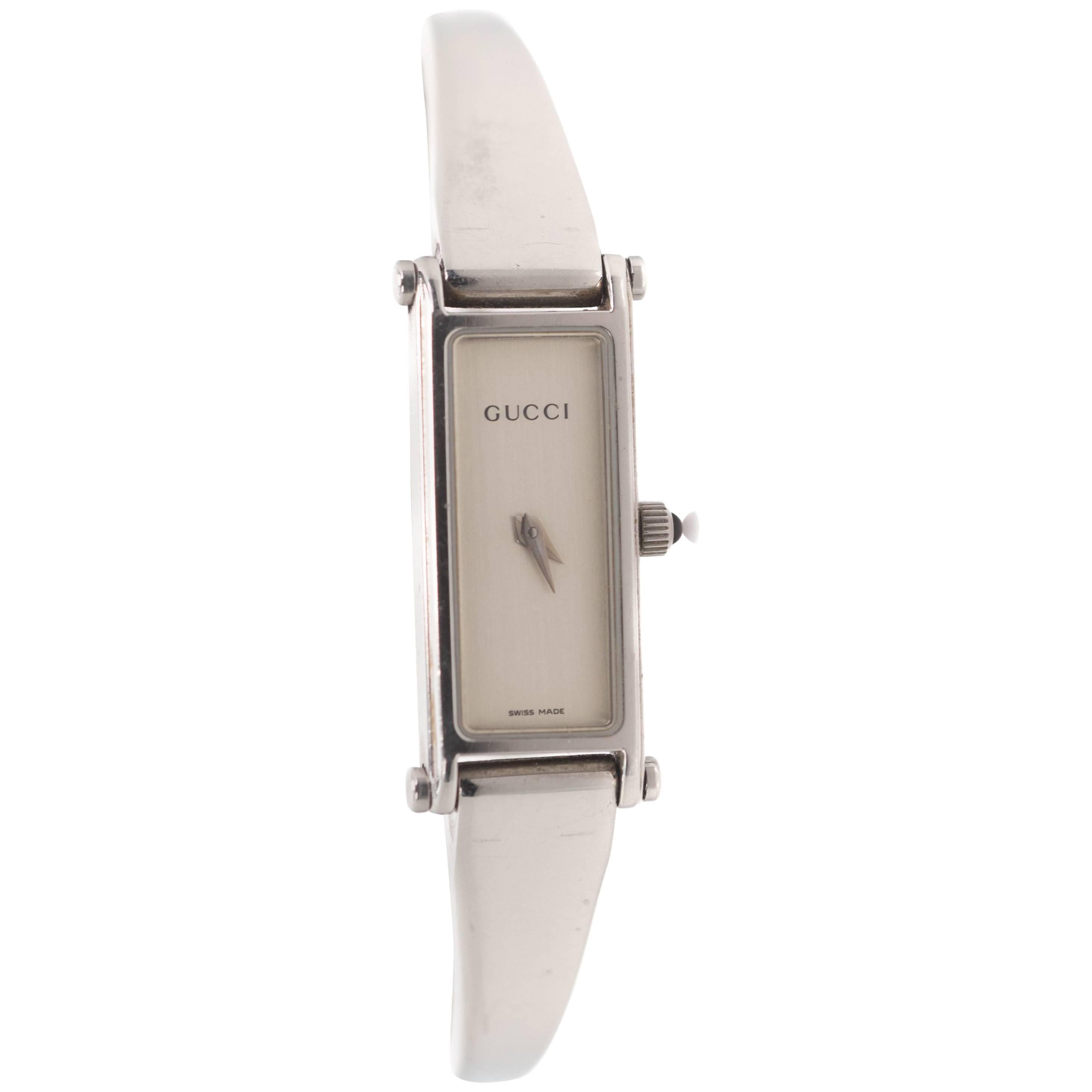 Gucci Ladies Gold-Plated Quartz Wristwatch For Sale (Free Shipping 