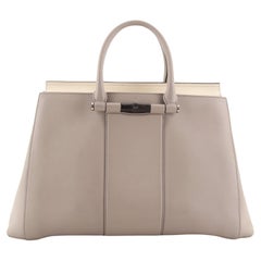 Gucci Lady Bamboo Top Handle Bag Leather