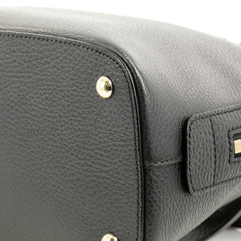 Gucci Lady Dollar Dome Satchel Leather Medium In Good Condition In NY, NY