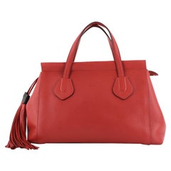 Gucci Lady Tassel Top Handle Bag Leather Medium