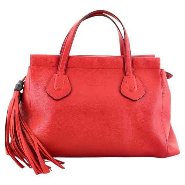 Gucci Lady Tassel Top Handle Bag Leather Medium