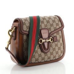 Gucci Lady Web Umhängetasche GG Canvas Medium