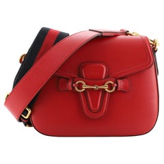 Gucci Lady Web Shoulder Bag Leather Medium