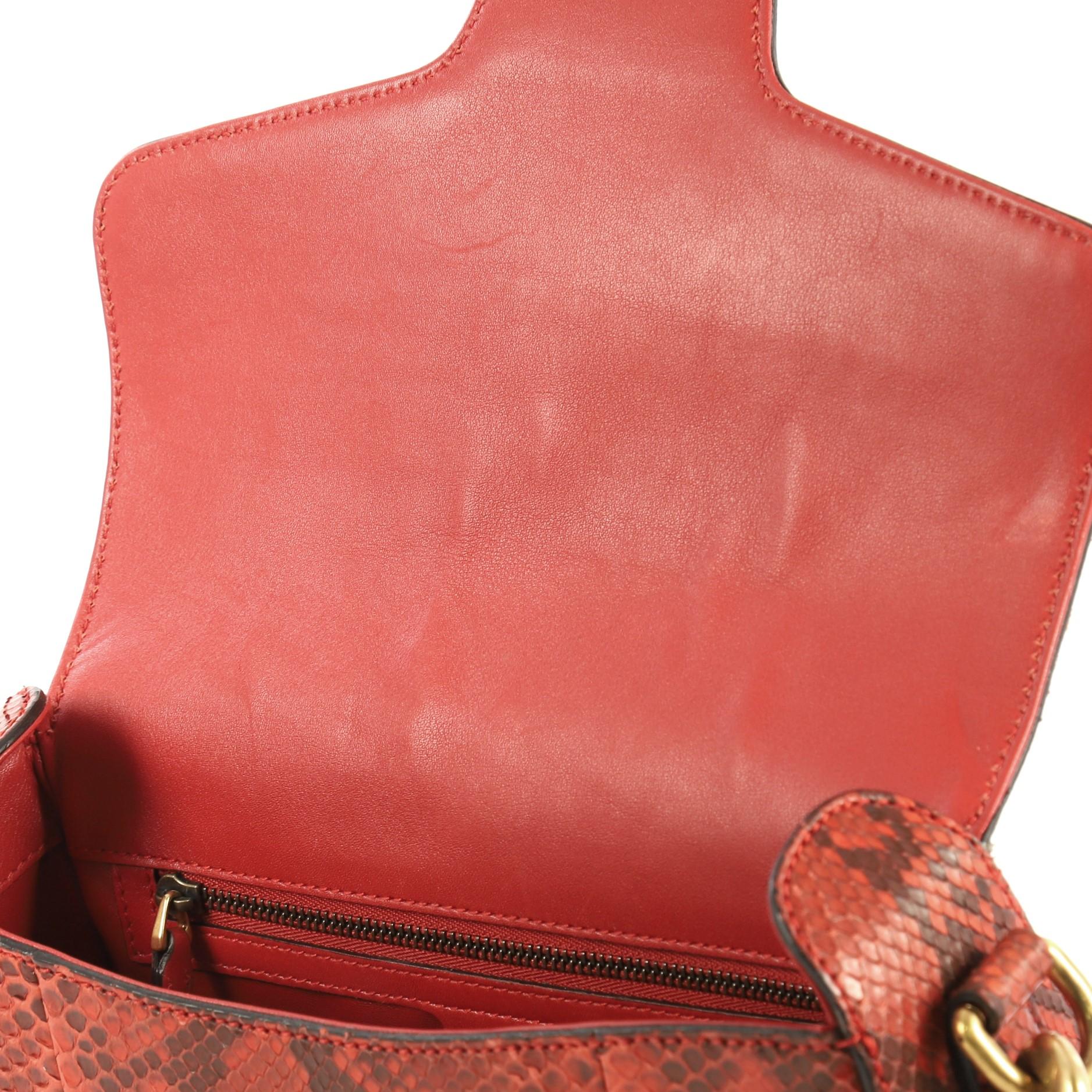Women's Gucci Lady Web Shoulder Bag Python Medium