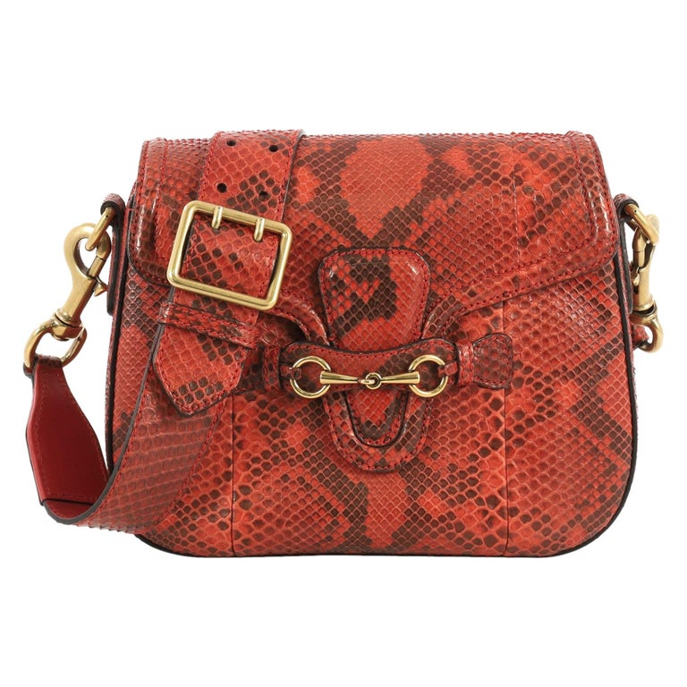 Gucci Lady Web Shoulder Bag Python Medium at 1stDibs
