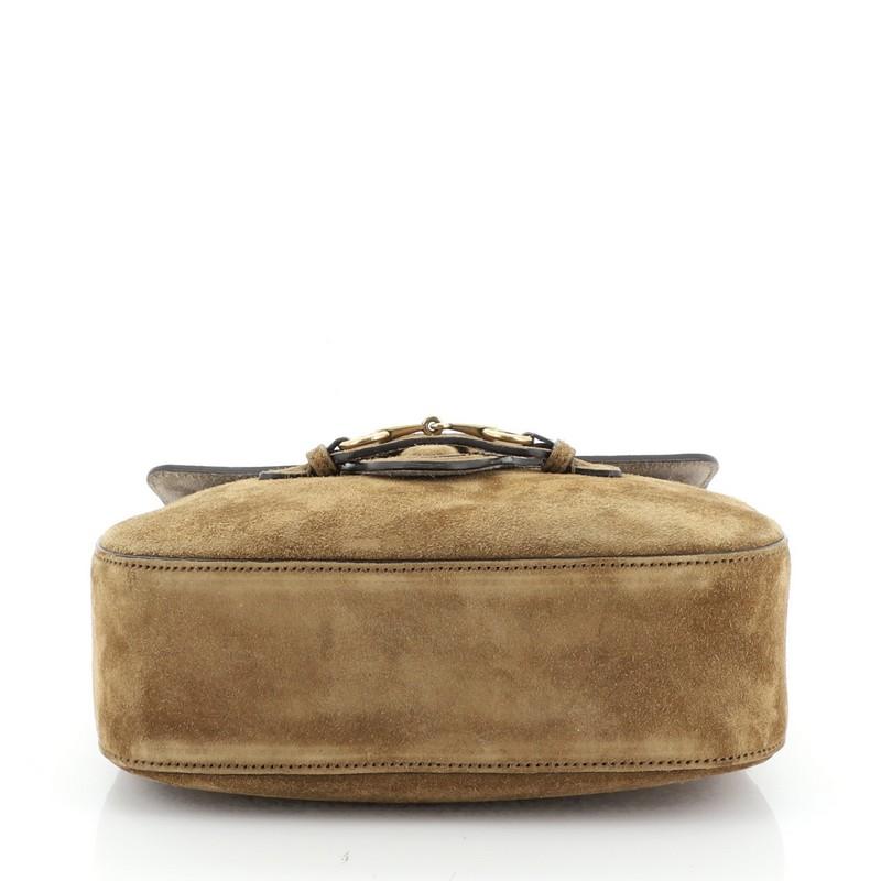 brown suede bag