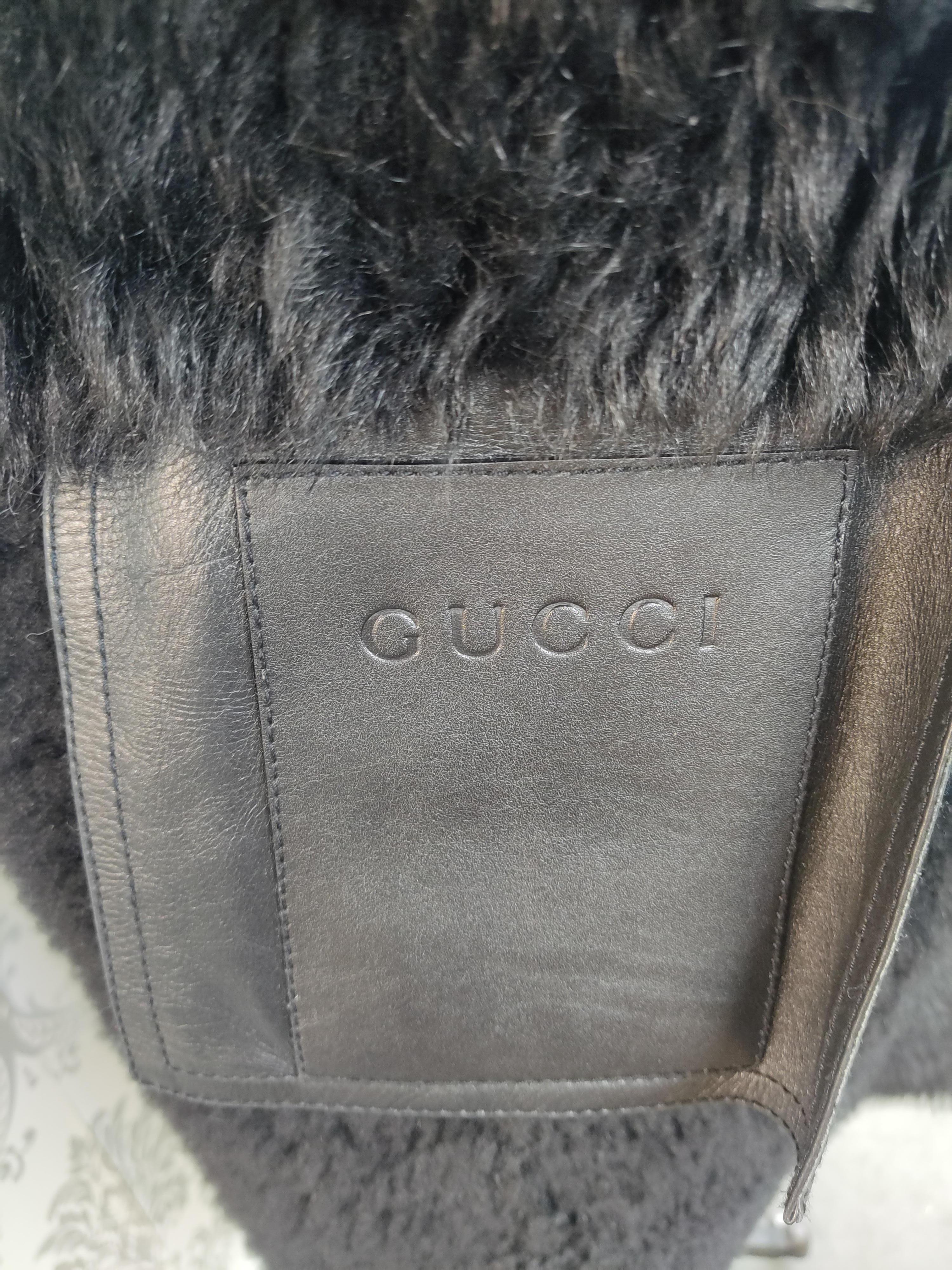 Gucci Trenchcoat aus Lammfell mit Lammfell (Größe 8-S/M) im Angebot 2