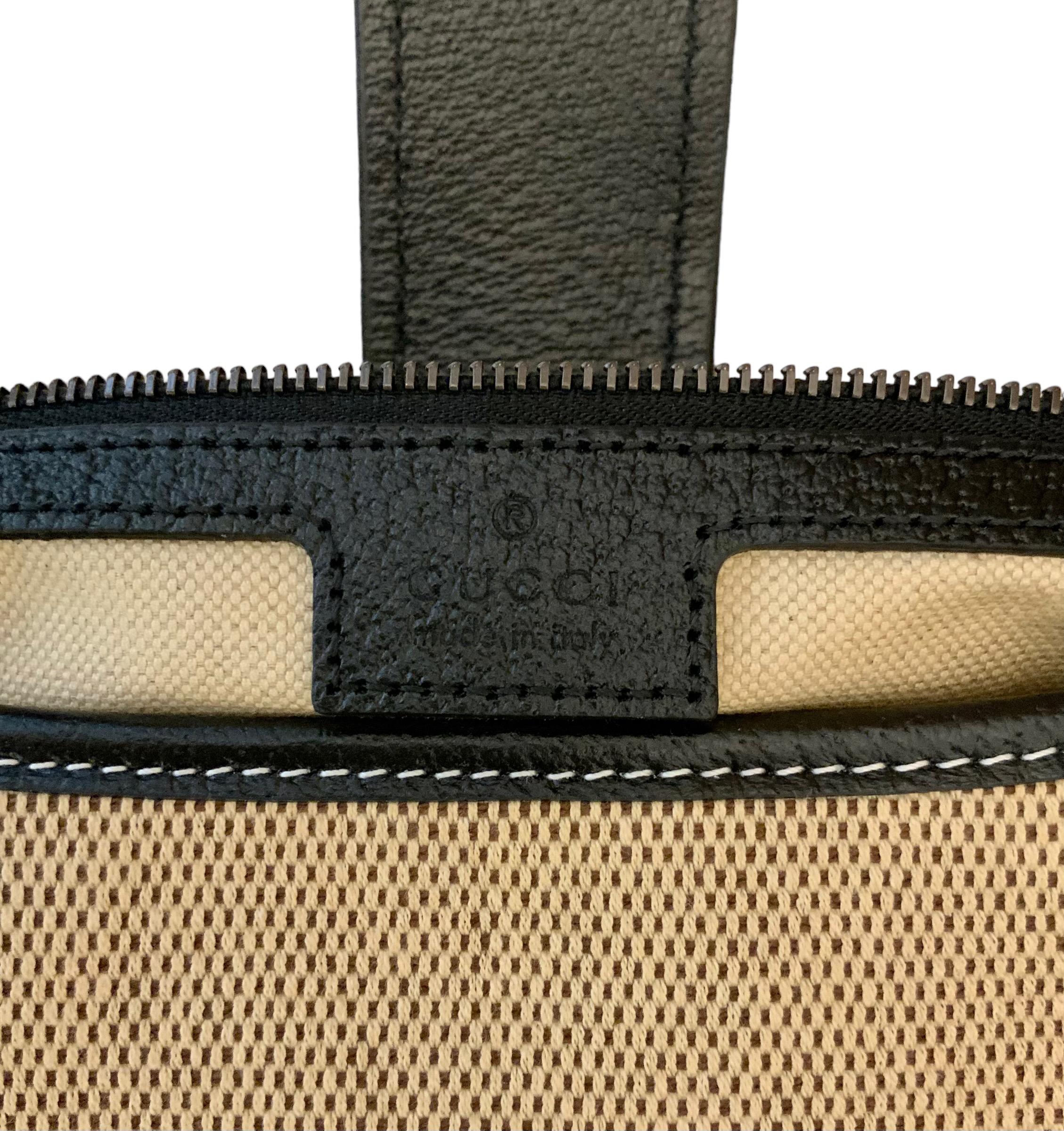 Gucci grand sac à bandoulière Aphrodite en toile et cuir Excellent état - En vente à Geneva, CH