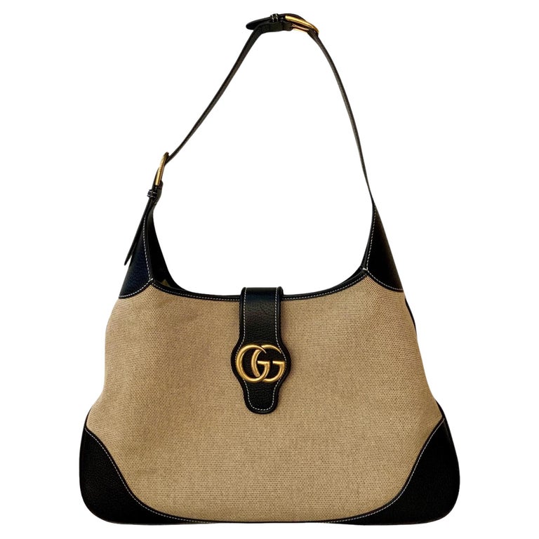 Gucci grand sac à bandoulière Aphrodite en toile et cuir En vente sur  1stDibs