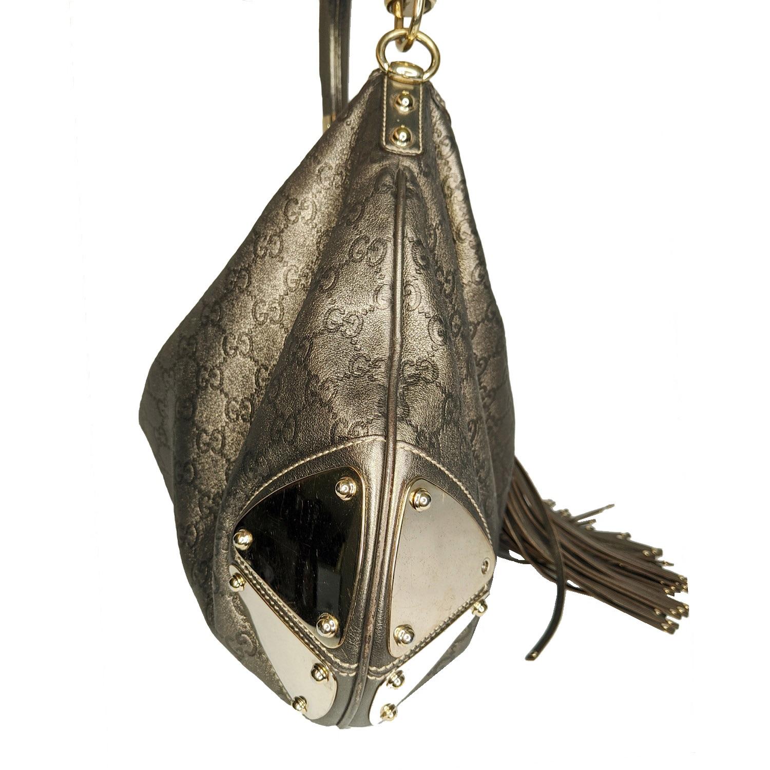 Gucci Große Babouska Indy Tasche Top Handle Hobo im Zustand „Relativ gut“ in Scottsdale, AZ