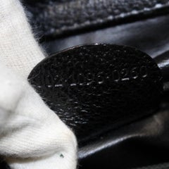 Gucci Large Bamboo 868681 Black Suede Leather Tote