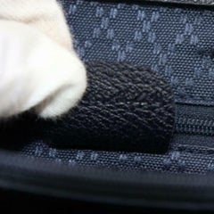 Gucci Large Bamboo Tote 870576 Black Suede Leather Satchel