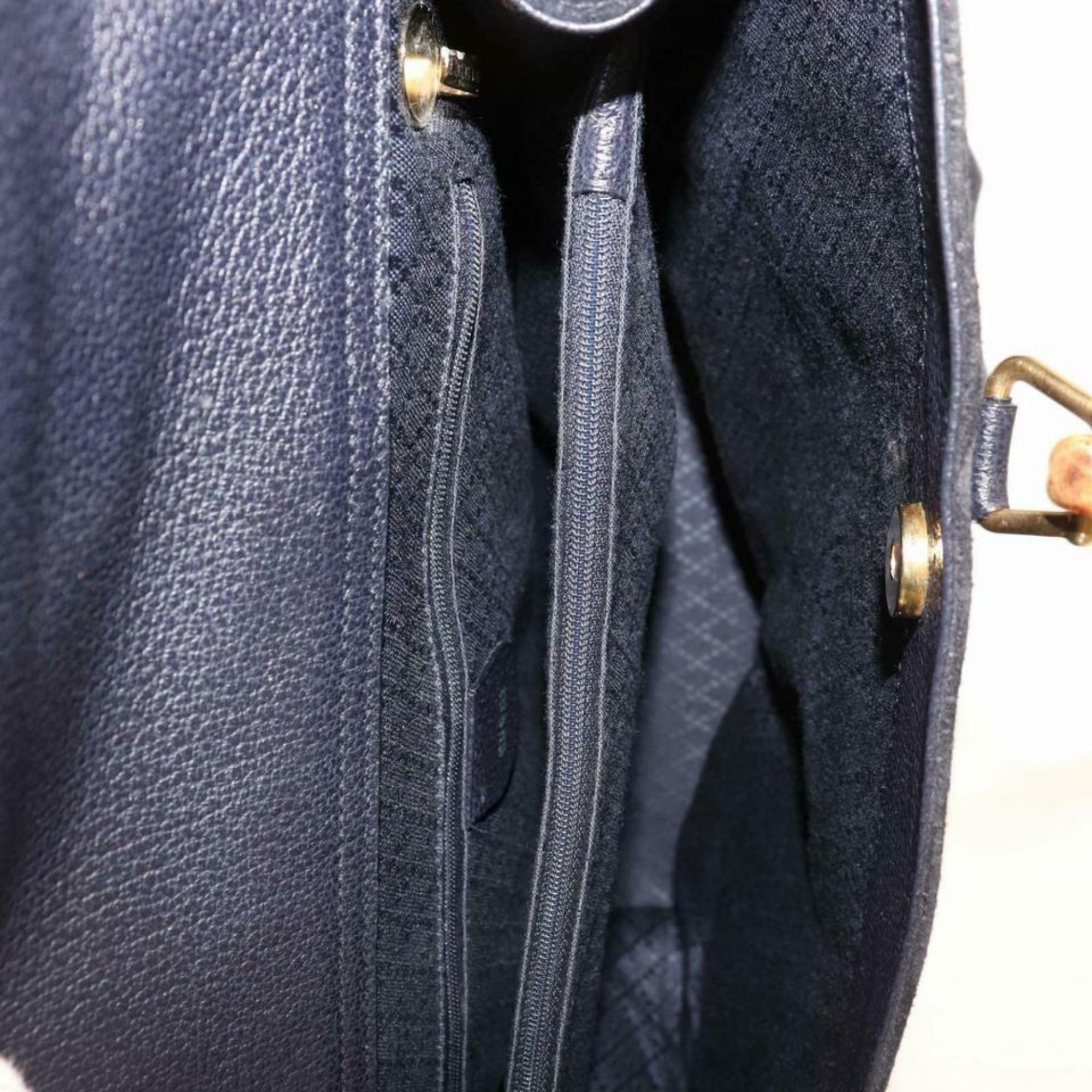 Gucci Large Bamboo Tote 870576 Black Suede Leather Satchel In Fair Condition For Sale In Forest Hills, NY