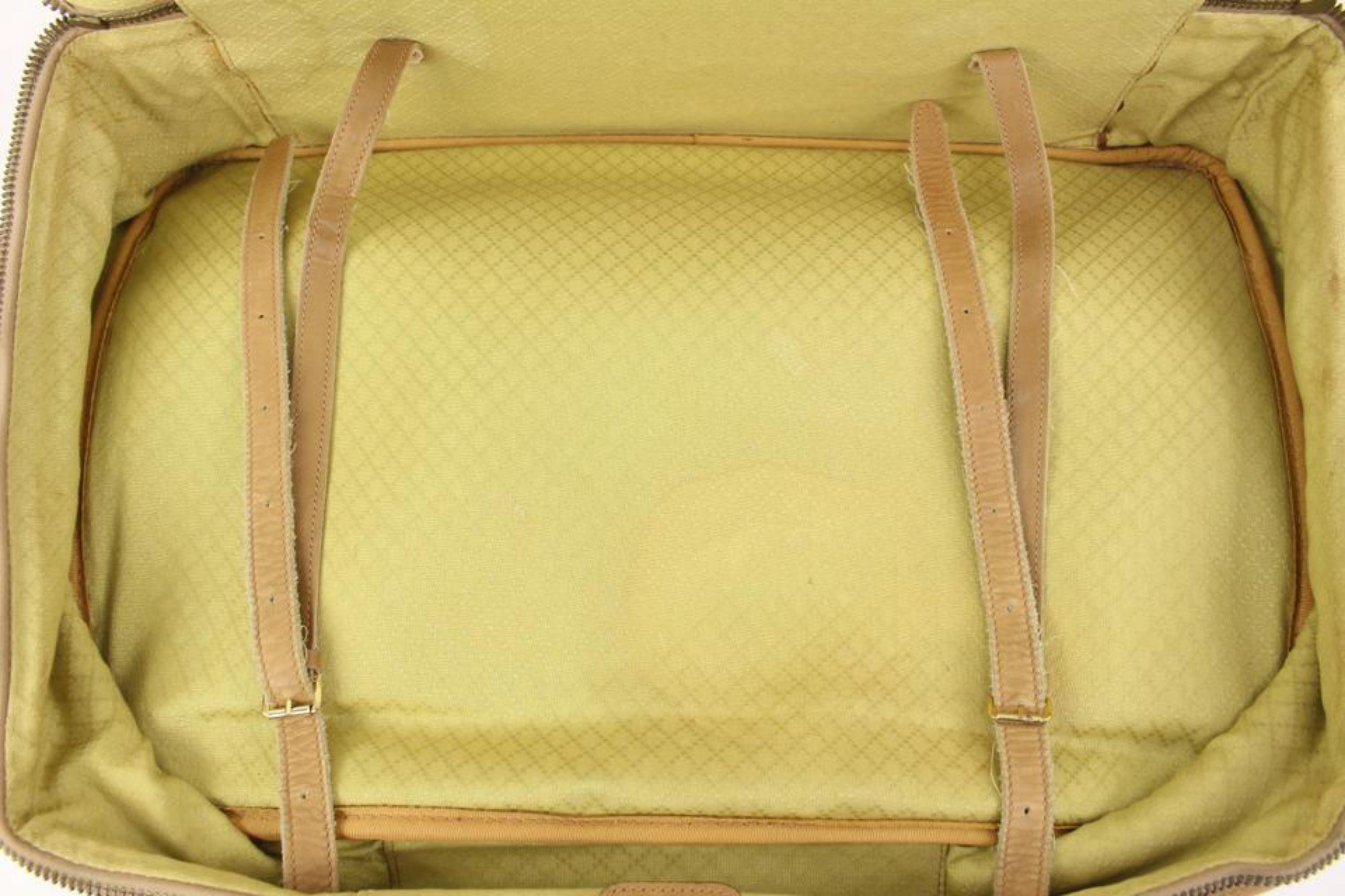 Women's Gucci Large Beige Micro GG Web Suitcase Luggage Soft Trunk 39g311s