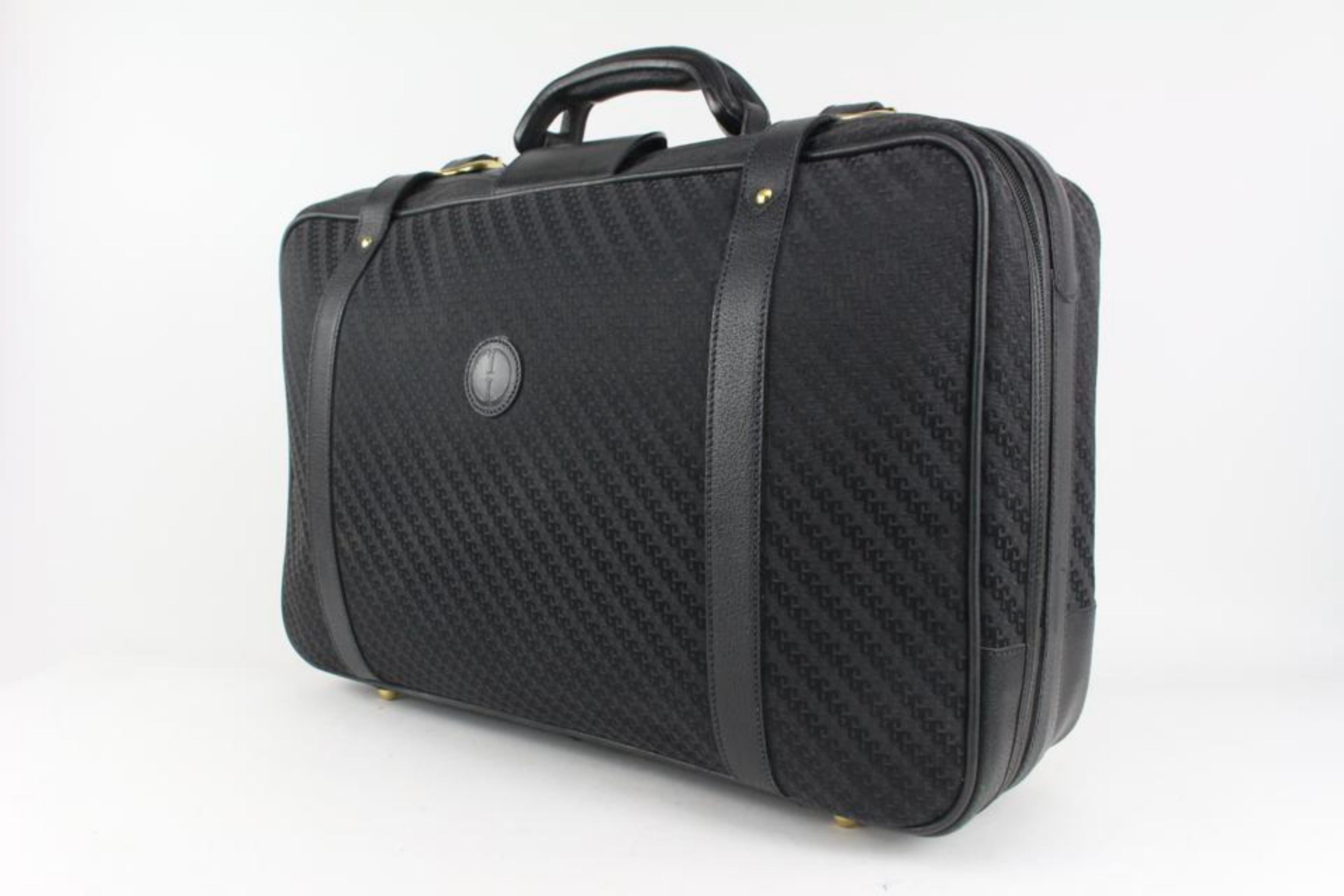 Gucci Large Black Monogram GG Suitcase Luggage 1026g47 4
