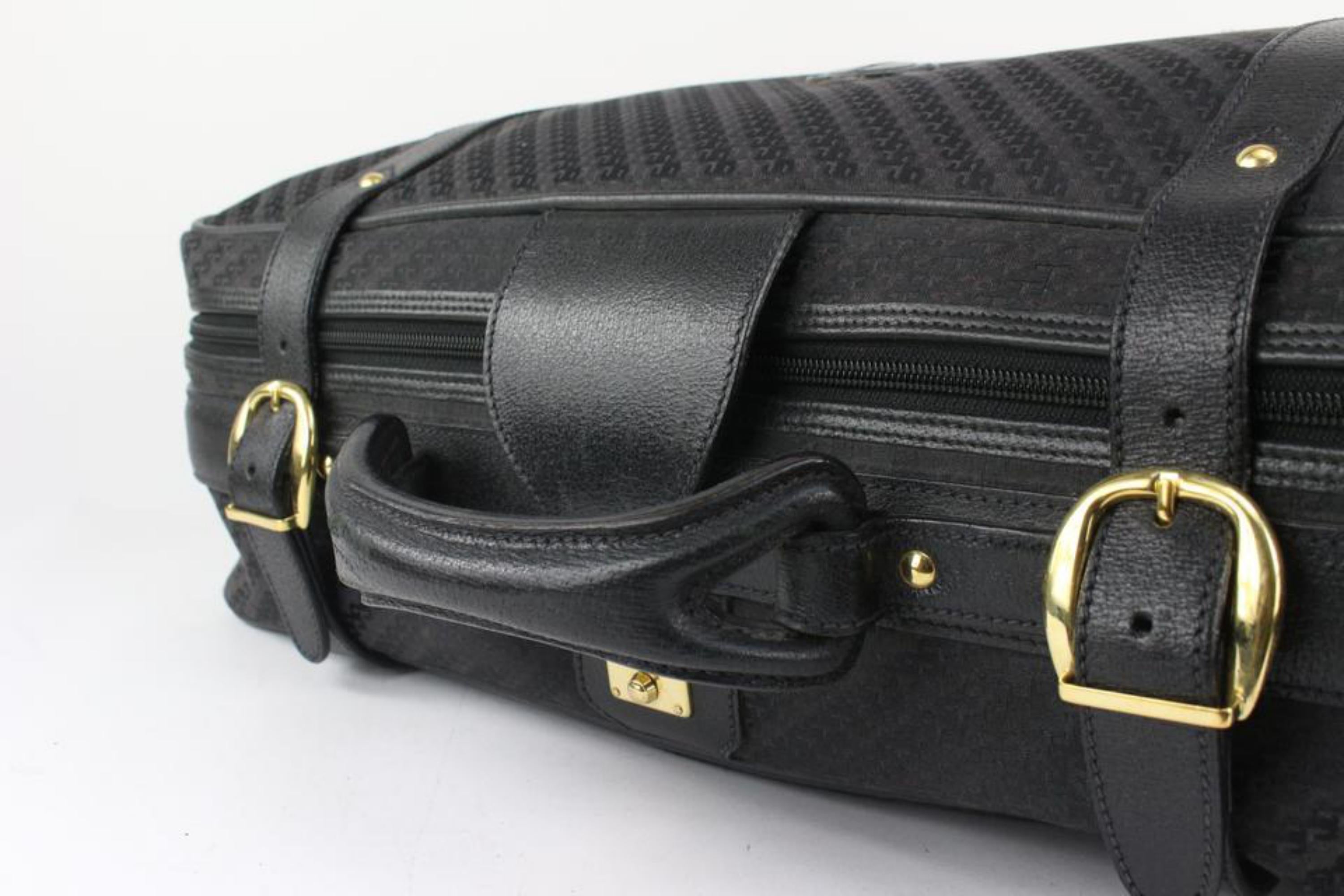 Women's or Men's Gucci Large Black Monogram GG Suitcase Luggage 1026g47
