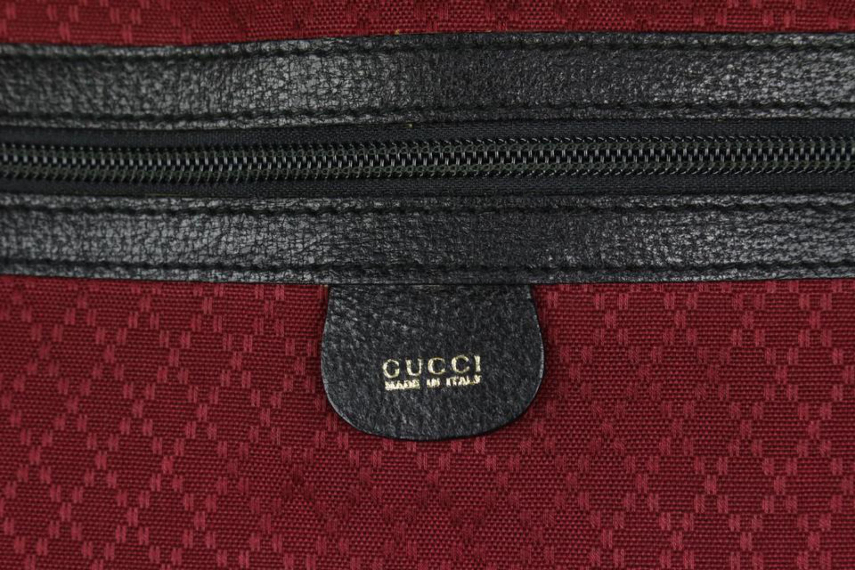 Gucci Large Black Monogram GG Suitcase Luggage 1026g47 2