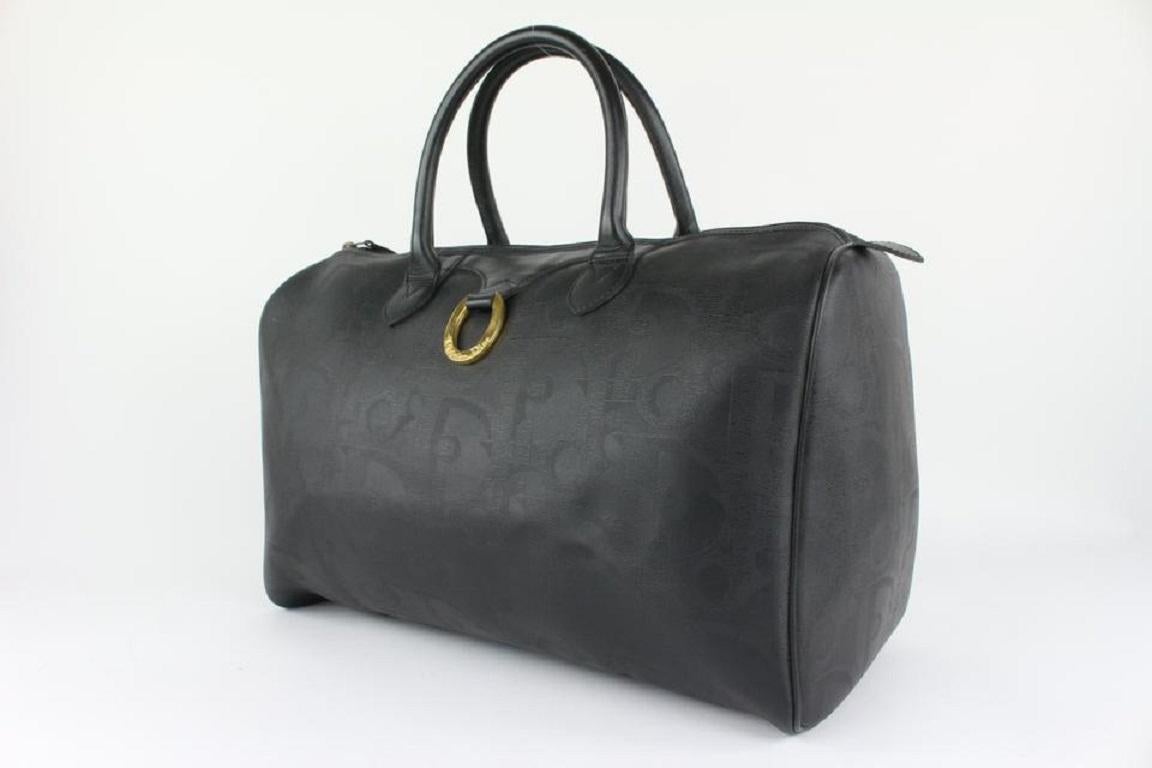 Gucci - Grand sac en daim noir en forme de bambou 2GU1021



