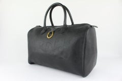 Gucci Large Black Suede Bamboo Tote 2GU1021