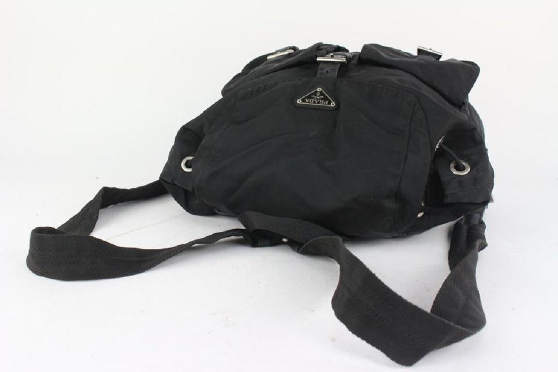 Prada Große schwarze Wildleder-Bambus-Tasche 2GU1021 Damen im Angebot